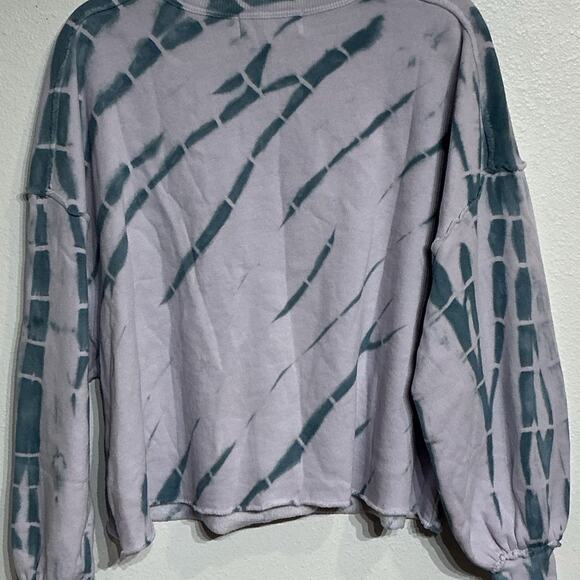 Wildfox Purple Olivia Spiral Dye Crop Boxy Pullover Sz S NWT - Picture 8 of 12